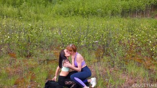 Enjoy Sultry Hiking Lesbians with Big Natural Tits - porn videos on ONE-PORN.COM