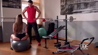 Enjoy Amirah - Brunette College Girl Anal Fuck in the Gym - porn videos on ONE-PORN.COM