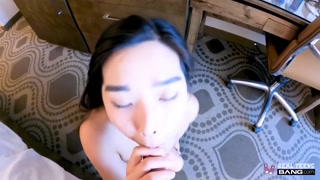 Enjoy Asian Elie Lee Flaunts Pussy in Public, Loves Cock in Hotel Room - porn videos on ONE-PORN.COM