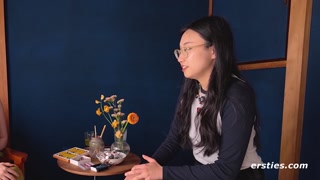Enjoy Cat Draws Glasses Girl with Big Tits - porn videos on ONE-PORN.COM