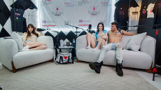 Bucurați-vă de Nubiles Podcast: Lana Smalls and Bella Nova's FFM Fun - videoclipuri porno pe ONE-PORN.COM