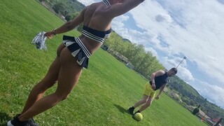 French Fitness Girls: Cheerleader Style 즐기기 - ONE-PORN.COM의 포르노 비디오